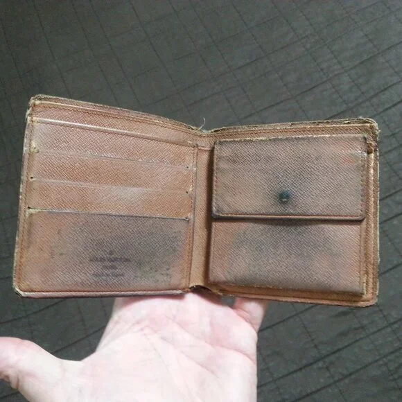 Vintage LV Louis Vuitton Wallet Monogram Bifold Men's Unisex Women's - Picture 4 of 16